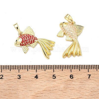 Латунь эмаль подвески&nbsp;KK-K417-06G-1