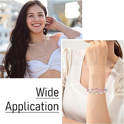 300 шт. двухцветные прозрачные акриловые бусины&nbsp;ACRP-YW0001-16-1