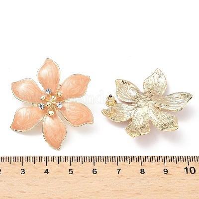 Серьги сплава горный хрусталь&nbsp;LS-EJEW-P310-02G-02-1