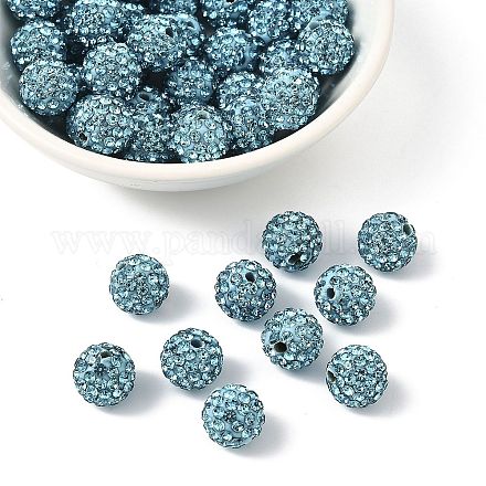 Pave disco бусины RB-Q195-10mm-202-1