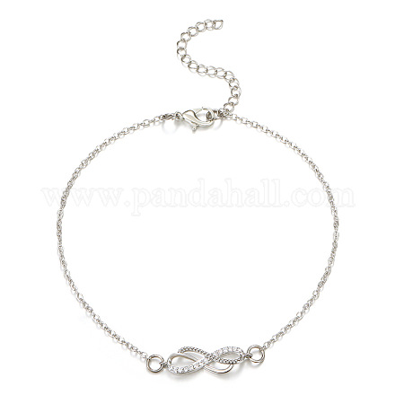 Браслеты на ногу из сплава с бесконечной цепью для женщин&nbsp;WH-WGB0DEF-01-1