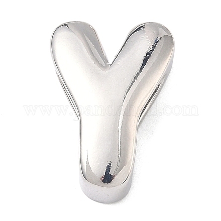 Латунные бусины с инициалами&nbsp;KK-B167-27P-01Y-1