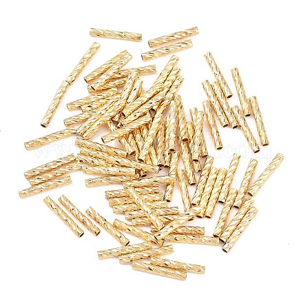 Латунные текстурированные бусины&nbsp;KK-H250-01A-G-1