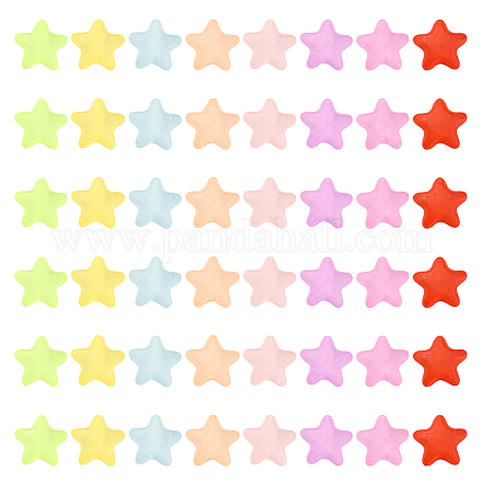 Прорезиненные матовые акриловые бусины&nbsp;FACR-CJ0001-16-1