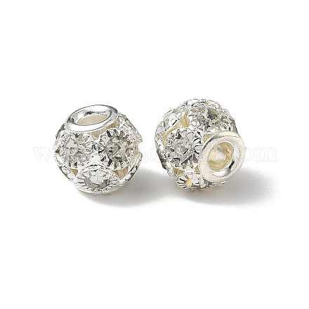 Латунные бусины со стразами &nbsp;KK-A267-03B-01S-1