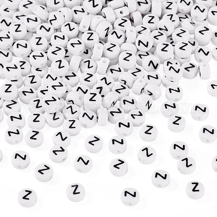 500шт акриловые бусины SACR-TA0001-55Z-1