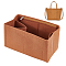 Rectangle Felt Purse Organizer Insert, Felt Bag Organizer with Zipper, Tote Bag Shaper, Camel, 28x15x14.5cm