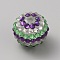 Easter Theme Chunky Resin Rhinestone Bubblegum Ball Beads, Round, Colorful, 19.5~20x18mm, Hole: 2.5mm