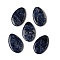 Natural Sodalite Big Pendants, Teardrop Charms, 53~55x33~35x6~7.5mm, Hole: 1~1.6mm