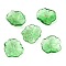 Glass Beads, Lotus Petal, Pale Green, 24.5x24x6.5mm, Hole: 1.2mm