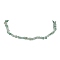 Natural Green Aventurine Chip Beaded Necklace, Golden, 15.94~15.98 inch(40.5~40.6cm)