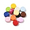 Baking Paint Opaque Acrylic Beads, Flat Round, Mixed Color, 11.5x5.5mm, Hole: 2.5mm