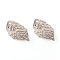 Tarnish Resistant 304 Stainless Steel Pendants, Leaf, Stainless Steel Color, 17.5x10x2mm, Hole: 1mm