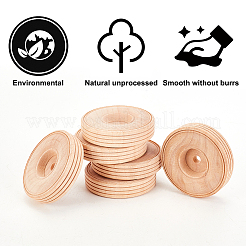 Необработанное деревянное колесо&nbsp;LS-WOOD-WH0029-21