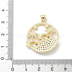 Латунные микро проложить кубического циркония подвески&nbsp;KK-P330-07C-G