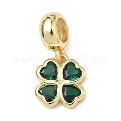 Подвеска в виде клевера в европейском стиле ко Дню Святого Патрика&nbsp;KK-P345-04G