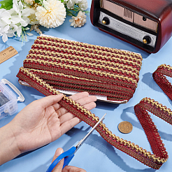 Плетеные ленты из полиэстера&nbsp;OCOR-WH0070-17B