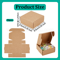 Складные квадратные подарочные коробки для хранения бумаги&nbsp;CON-WH0110-035D-01