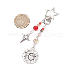 Подвесные украшения из стеклянных бусин и сплавов&nbsp;HJEW-JM03016-03