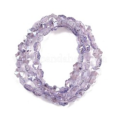 Стеклянные бусины с гальваническим покрытием &nbsp;EGLA-B011-01A-PL04