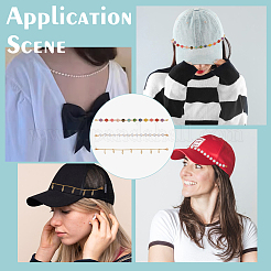 3 шт. цепь для бейсболки из сплава эмали&nbsp;AJEW-FG00014