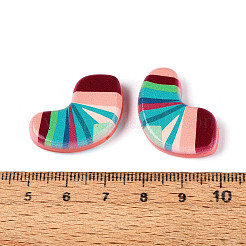 Печатные непрозрачные бусины из смолы&nbsp;RESI-N043-26A