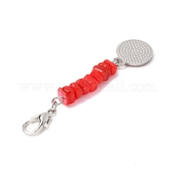 7 шт. подвеска из сплава с эмалью в виде кусочков натуральной пресноводной ракушки и улыбающегося лица&nbsp;HJEW-JM04198-02