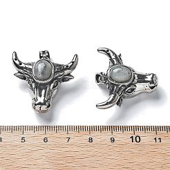 Натуральный лабрадоритный кулон&nbsp;G-H083-03AS-06