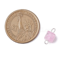 Подвески-коннекторы из стеклянных бусин с эффектом потрескивания&nbsp;PALLOY-JF02894