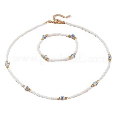 Круглые с рисунком цветущей сливы пластиковые и фарфоровые браслеты и ожерелья и кольца ccb наборы&nbsp;FS-WG584CB-03