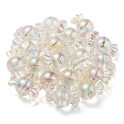 УФ-покрытие радужными переливающимися акриловыми бусинами&nbsp;PACR-E001-01H