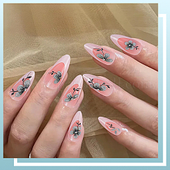 3 шт. самоклеящиеся наклейки для дизайна ногтей из АБС-пластика с цветочным рисунком&nbsp;MRMJ-SP0001-23