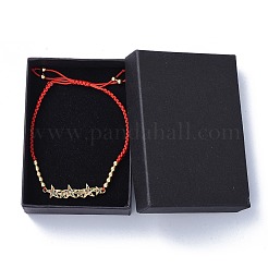 Регулируемые нейлоновые нити плетеные браслеты из бисера&nbsp;BJEW-JB04431