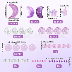 Прозрачные стеклянные бусины смешанного стиля&nbsp;GLAA-SC0002-17C