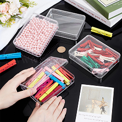 Прозрачный пластиковый кейс для минифигурок&nbsp;ODIS-WH0043-152B