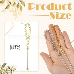 10 шт. подвески-цепочки для ручек чашек из железа&nbsp;HJEW-YW00131-01