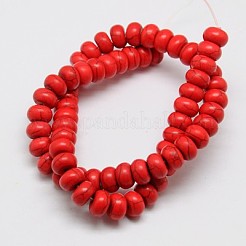 Синтетических нитей бирюзовые бусы&nbsp;TURQ-G109-4x2mm-11