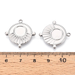 Оправы для подвесок из нержавеющей стали 304 в виде кабошонов&nbsp;LS-STAS-T065-93P