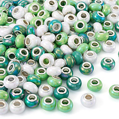 150шт европейские бусины из непрозрачной смолы&nbsp;RESI-TA0004-76