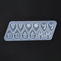 Diy рождественская тема подвеска в форме слезы силиконовые Молды&nbsp;LS-DIY-I102-02