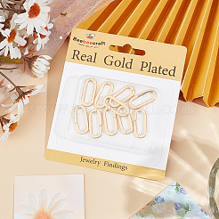 10 шт. латунные пружинные кольца-затворы&nbsp;KK-BBC0015-57G-03