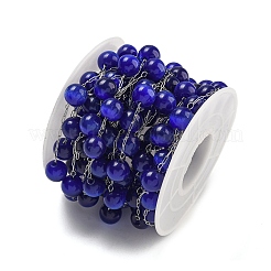 Нержавеющая сталь 304 со стеклянными звеньями «кошачий глаз» CHS-G038-08P-07