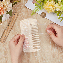 1 шт. прямоугольный измеритель толщины акриловой кожи&nbsp;TOOL-BC0003-38