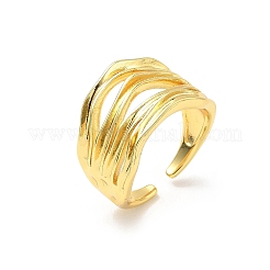 Латунь регулируемые манжеты кольца&nbsp;RJEW-V009-05G