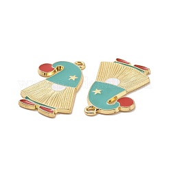 Подвески из эмали из сплава с рождественской тематикой&nbsp;PALLOY-O109-33LG