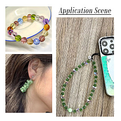 Стеклянные бусины с цветным покрытием ab&nbsp;EGLA-TA0013-05