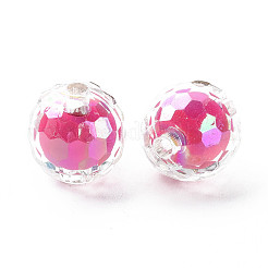 Прозрачные акриловые бусины&nbsp;TACR-S152-14B