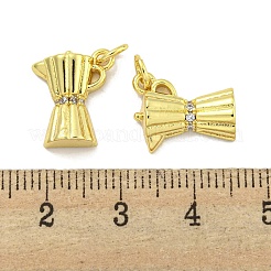 Покрытие стойки латунь микропаве прозрачные подвески из кубического циркония&nbsp;KK-B091-36G