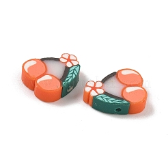 Бусины из полимерной глины ручной работы с фруктово-овощной тематикой&nbsp;CLAY-F006-02E