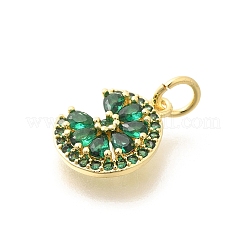 Латунные микро проложить кубического циркония подвески&nbsp;KK-L225-006G-03